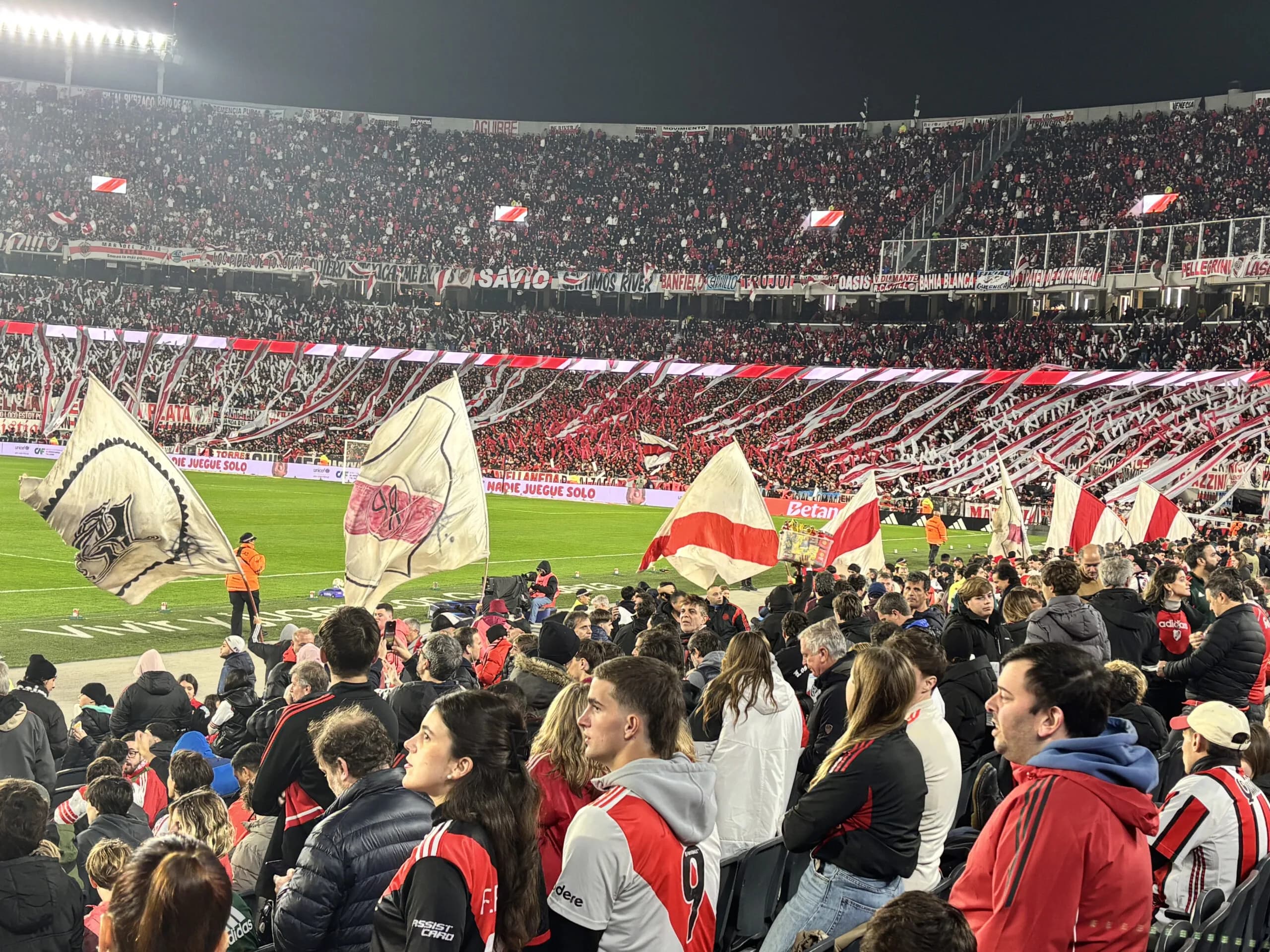 River Plate Matchday Experience – Lower Belgrano Section (spectacular longside seats)