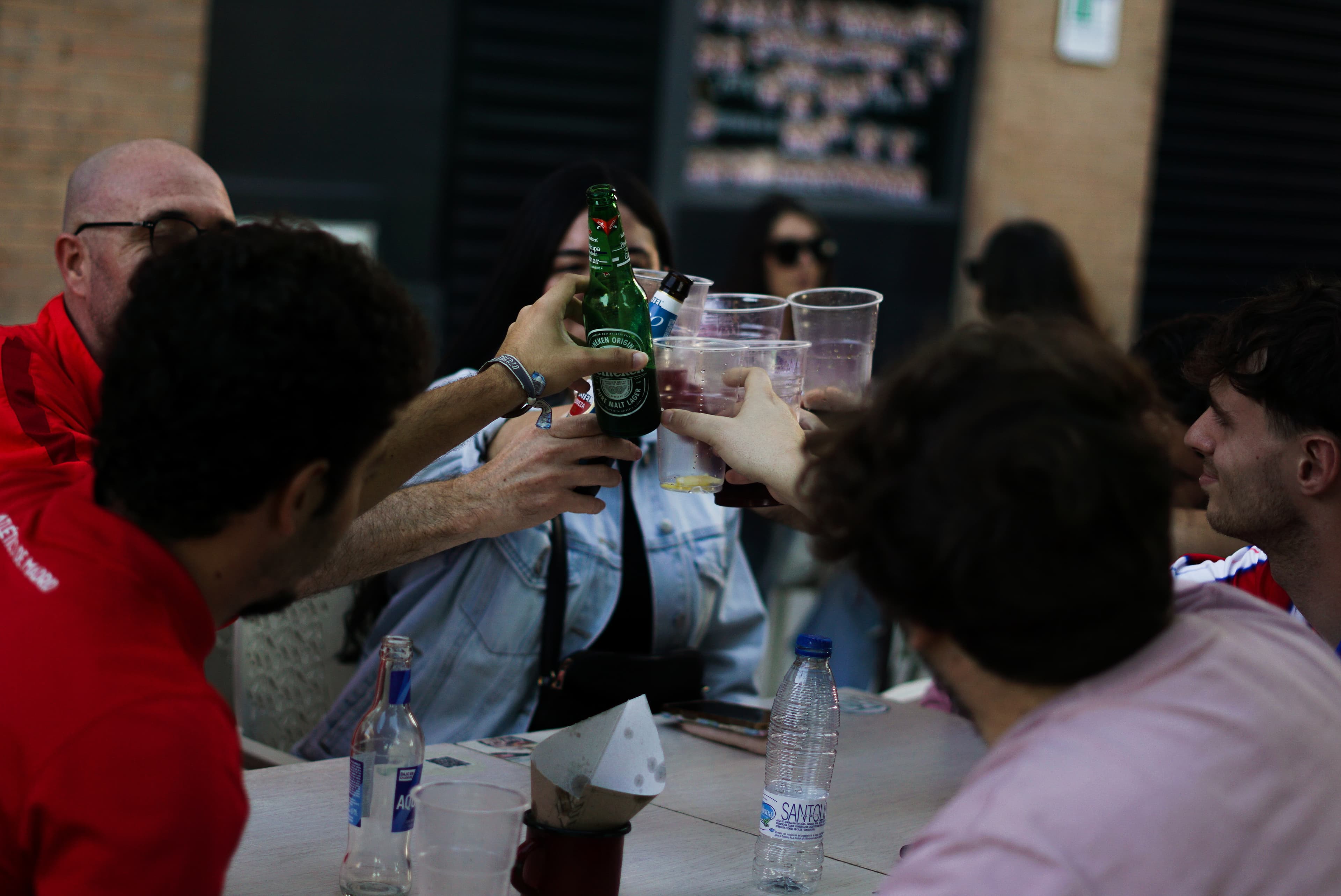 Welcome drink on me, at a fans’ bar