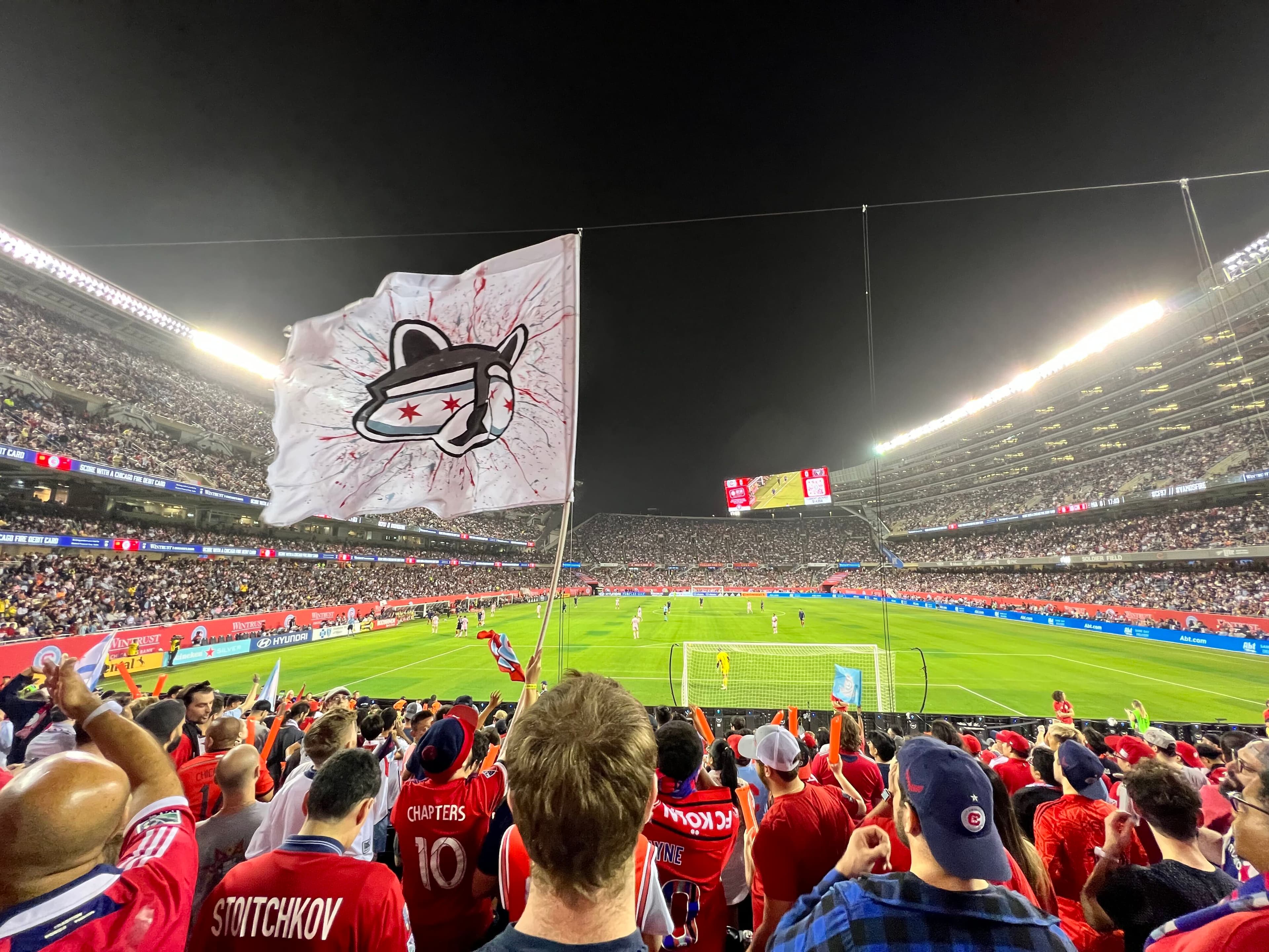Chicago Fire Match with Red Line Supporters Group
